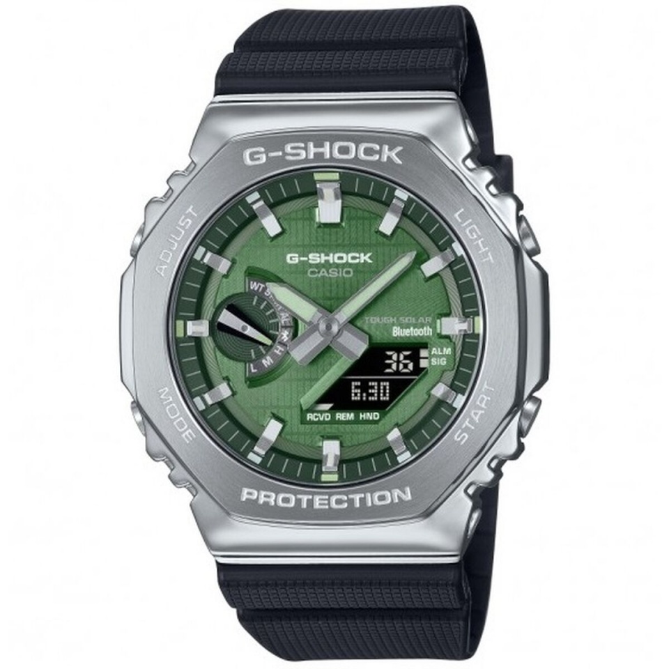 Casio G-Shock meeste kell GBM-2100A-1A3ER must roheline (Ø 44,5 mm)