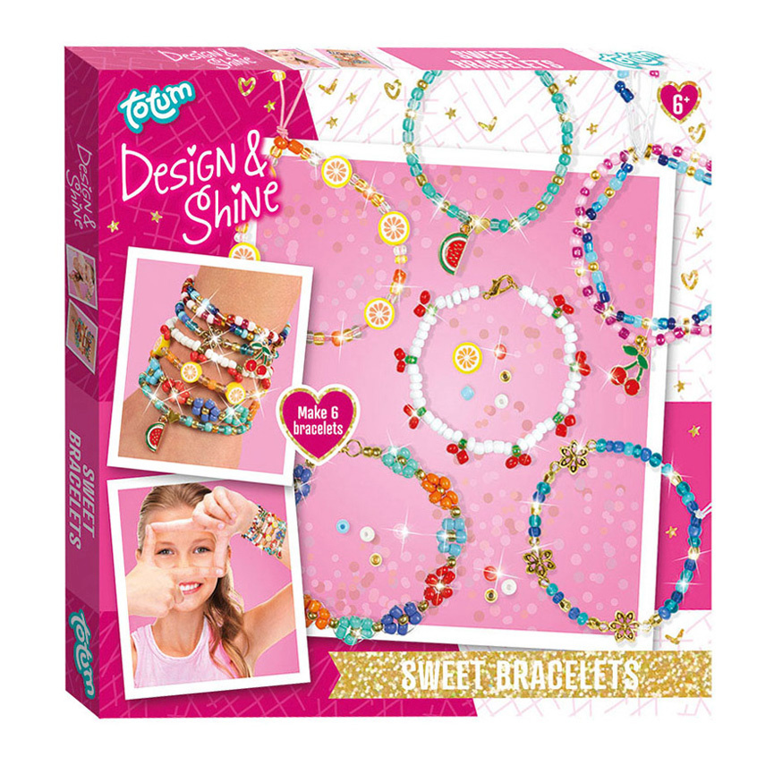 Totum loominguline komplekt Design & Shine Sweet Bracelets, 28210