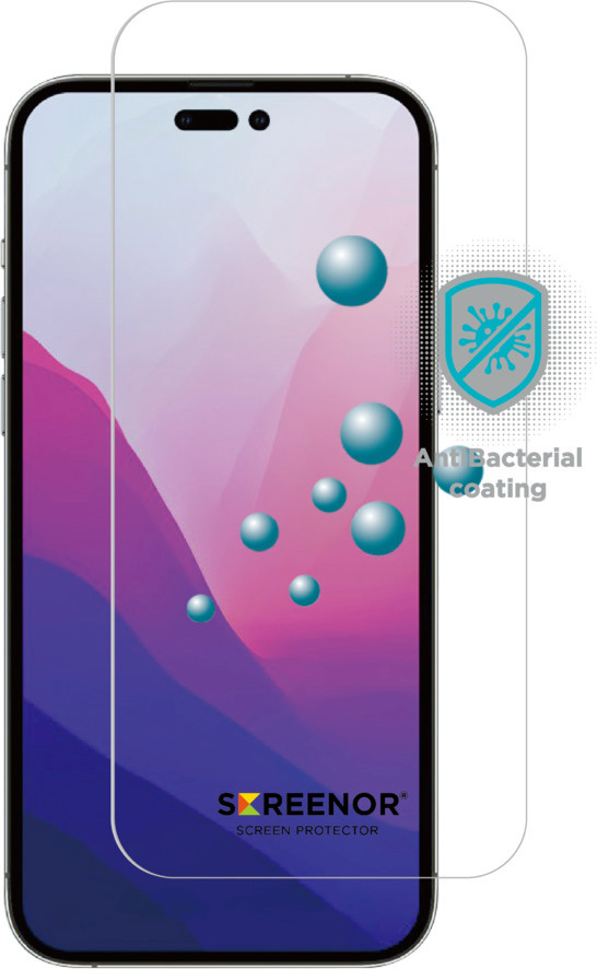 Screenor kaitseklaas Premium Tempered, iPhone 14 Pro, läbipaistev