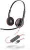 Poly kõrvaklapid Blackwire, C3220 USB-C, must
