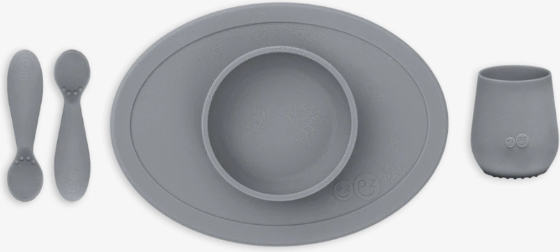 Ezpz sööginõude komplekt First Food Set Grey, hall