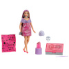 Mattel Barbie Party Unboxed Barbie Glam Party Serie - pinke Puppe