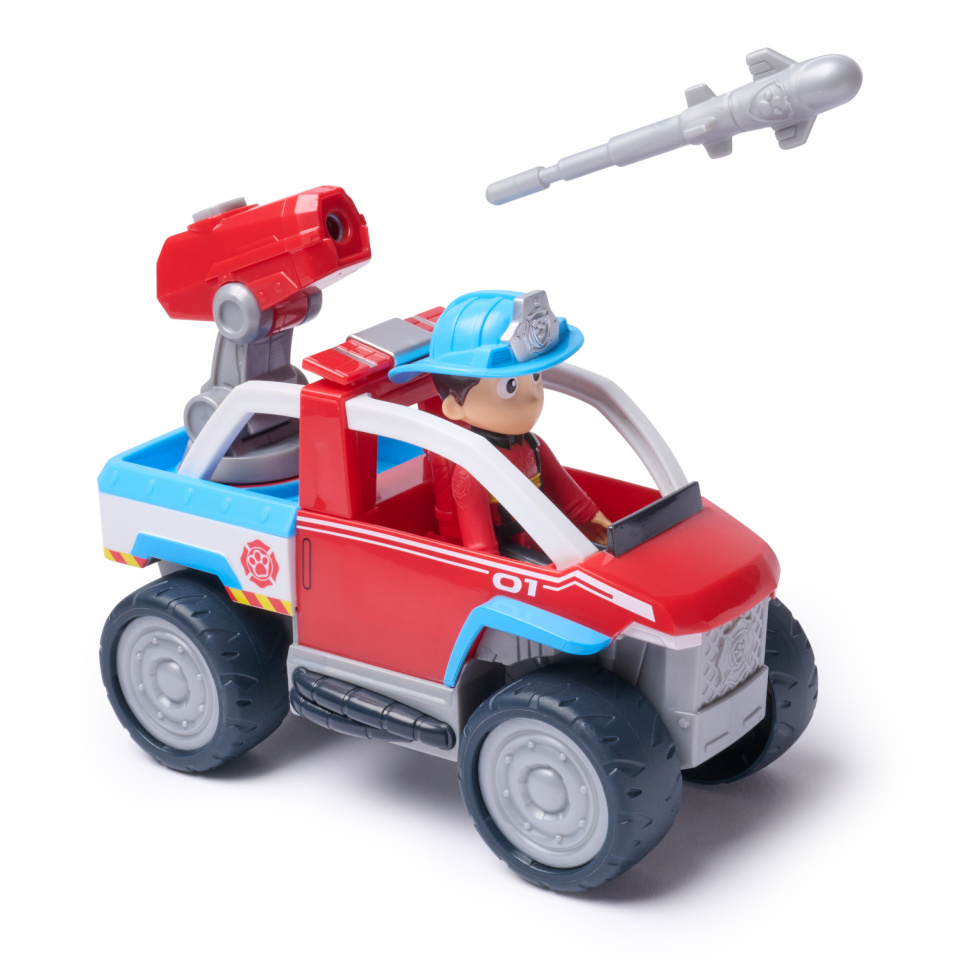 Paw Patrol mängufiguur Fire Rescue - Ryders Rettungsfahrzeug (mit Drohnen-Abwerfer und Ryder Figur)