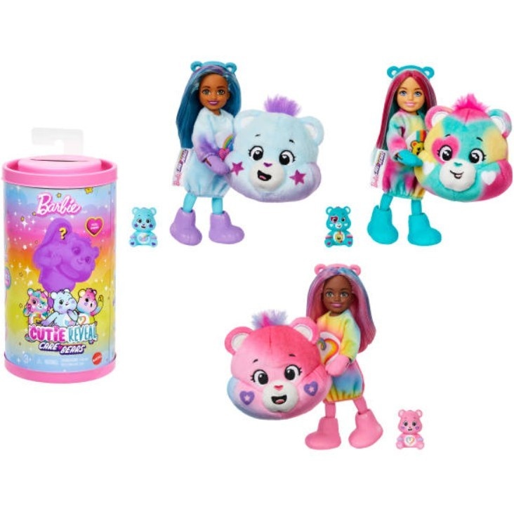 Mattel mängunukk Barbie x Care Bears Cutie Reveal Chelsea mix