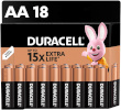 Duracell patarei AA/MN1500 18tk. Megapakk