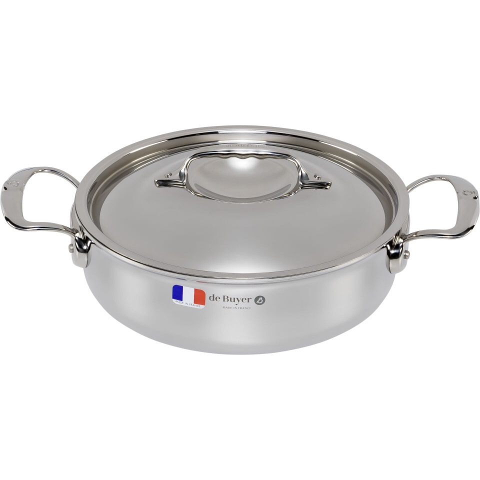 De Buyer pott Affinity Saucepot low with lid 24cm
