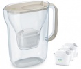 Brita veefilterkann Style Essential water 2.4l + 3 cartridges, sand