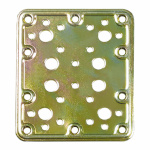 AMIG Kinnitusplaat 504-12126 Töödeldud bikromaadiga kuldne teras 200x100mm