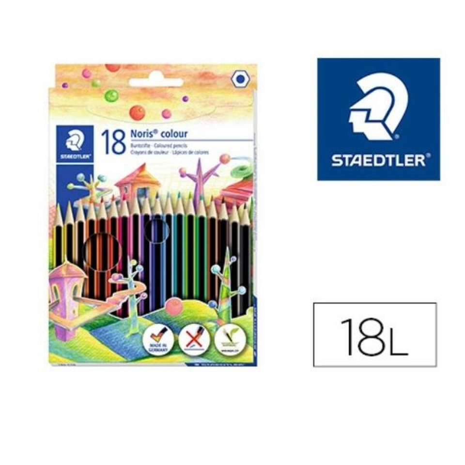 Staedtler Värvilised pliiatsid 185 C18 Mitmevärviline 18 Tükid, osad