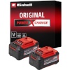 Einhell aku TWIN-PACK 18Volt 5.2Ah Power-X-Change Plus, punane/must