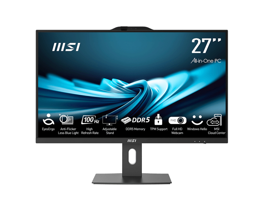 MSI lauaarvuti Pro AP272P 14M-867XEU Intel® Core™ i5 i5-14400 68.6 cm (27") 1920 x 1080 pixels All-in-One PC 16 GB DDR5-SDRAM 512 GB SSD NoOS Wi-Fi 6E (802.11ax) must