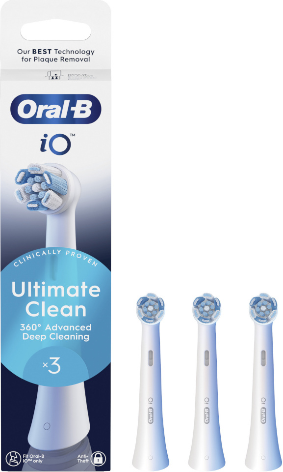 Braun lisaharjad Oral-B iO Ultimate Clean 3tk, valge