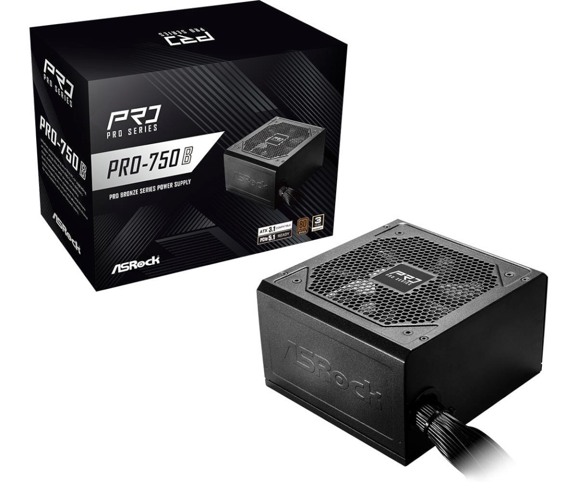 ASRock toiteplokk PRO-650B 650W 80PLUS BRONZE NON MODULAR