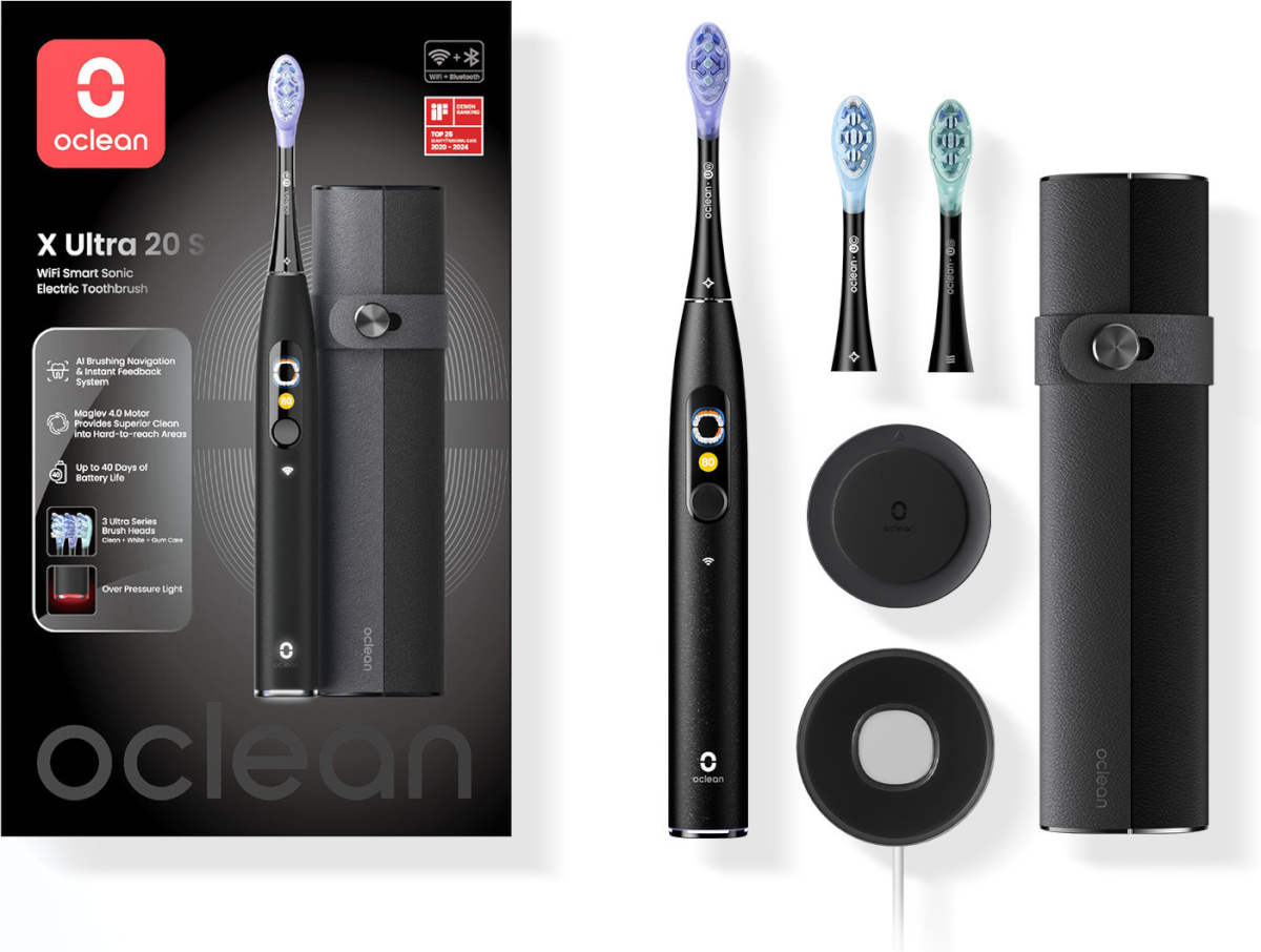 Oclean elektriline hambahari X Ultra 20 S Electric Toothbrush, must