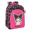 Kuromi seljakott must fuksiaroosa 26x34x11cm