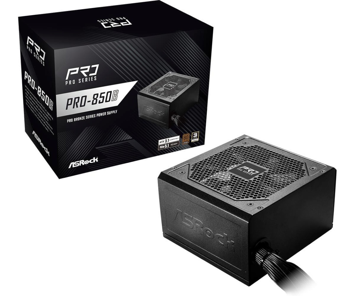ASRock Pro Series Pro-850B 850W ATX 80+ Bronze black