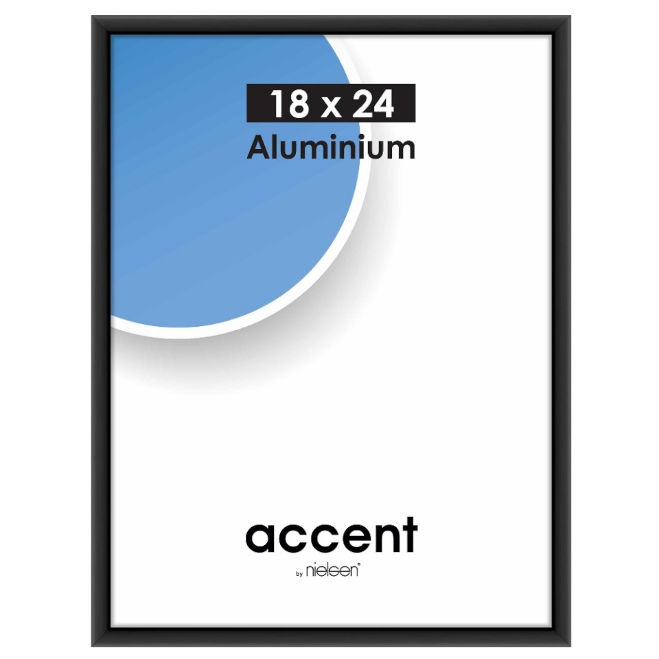 Nielsen Design pildiraam 53426 Accent Frosted must 18x24 cm