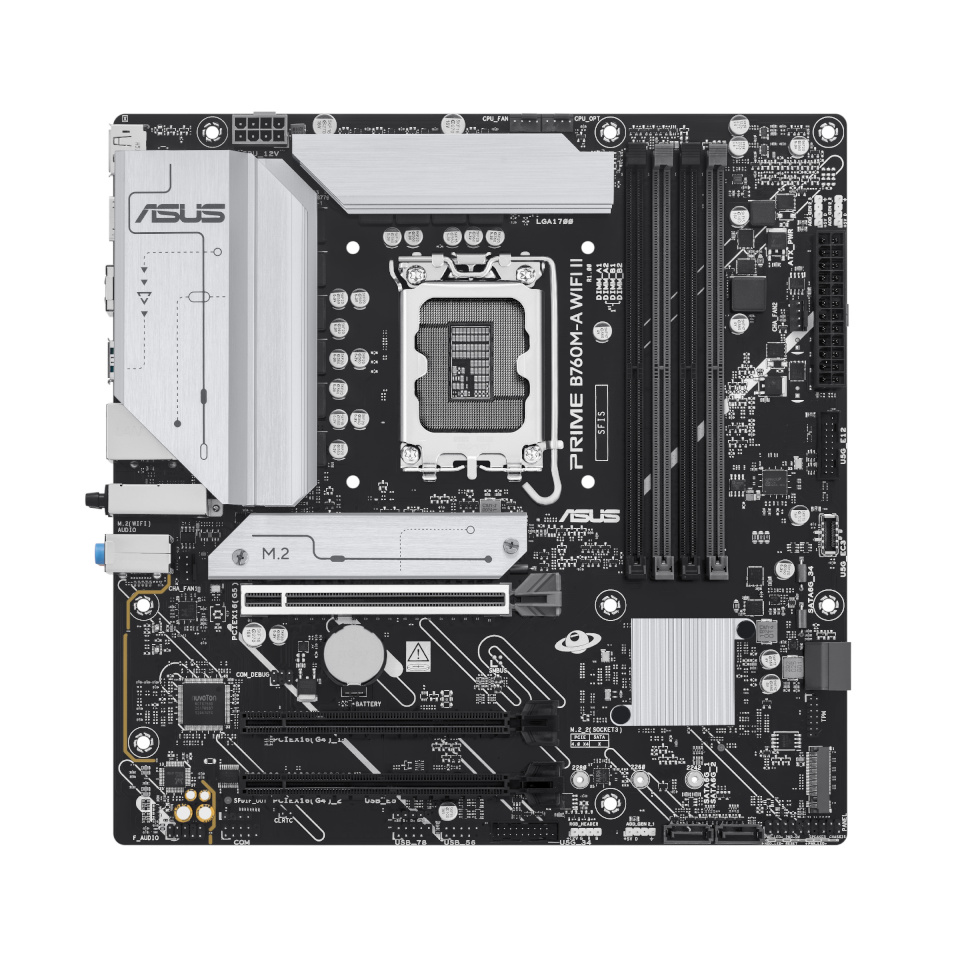 ASUS emaplaat PRIME B760M-A WIFI II, LGA1700, DDR4, mATX