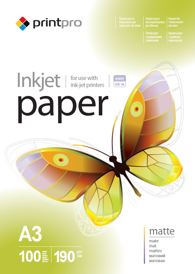 ColorWay fotopaber PrintPro Photo Paper, 100 sheets Matte 190 g/m² A3