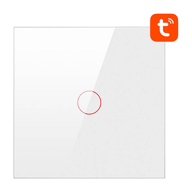 Avatto valgustuslüliti Smart Light Switch ZigBee LZTS02-EU-W1 1 Way No Neutral TUYA, valge
