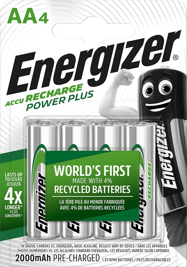 Energizer aku BATTERY RECHARGEABLE POWER PLUS AA HR6/4 2000mAh