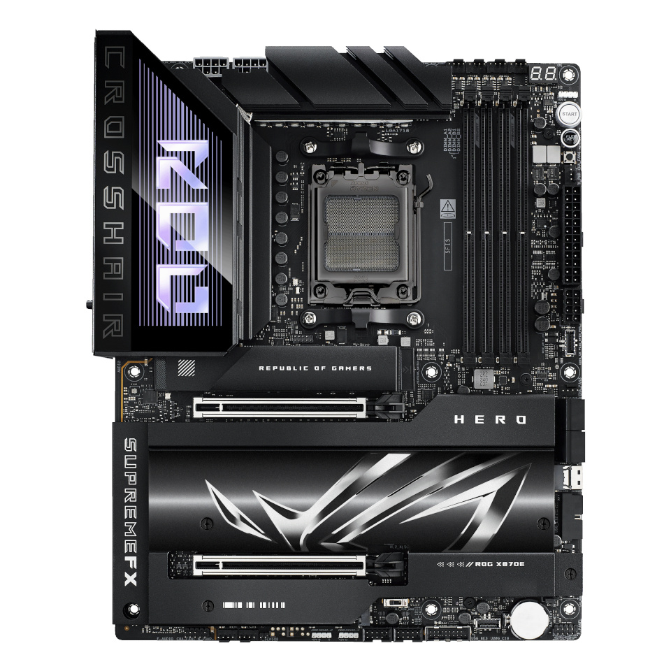 Asus emaplaat ROG CROSSHAIR X870E HERO (AMD,AM5,DDR5,ATX)