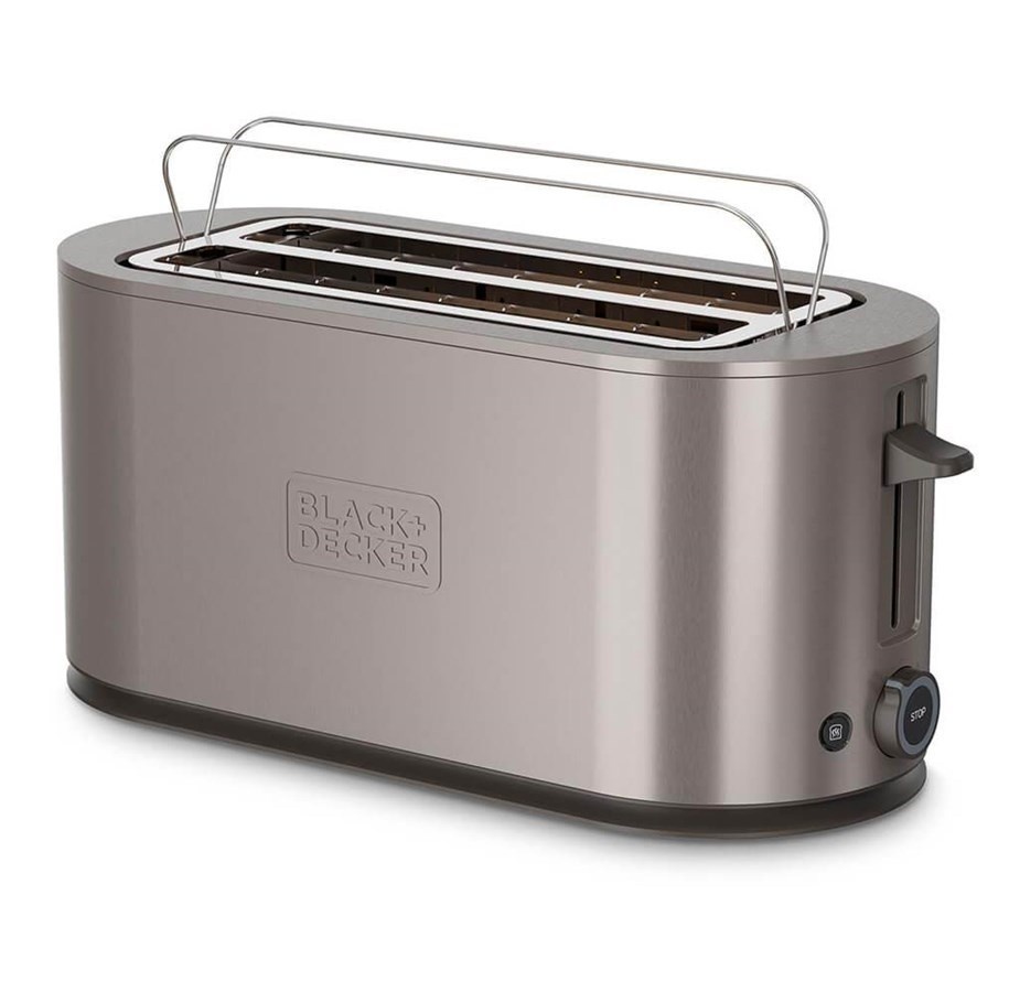 Black+Decker röster BXTO1501E Toaster with Bun Warmer, hõbedane