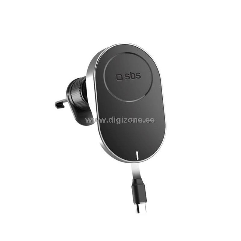 SBS telefonihoidja wireless 15W, retractable cable