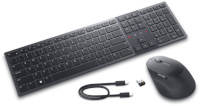 Dell klaviatuur Premier Collaboration Keyboard and Mouse KM900 Wireless, Included Accessories USB-C to USB-C Charging cable, Logitech, USB-A, Graphite