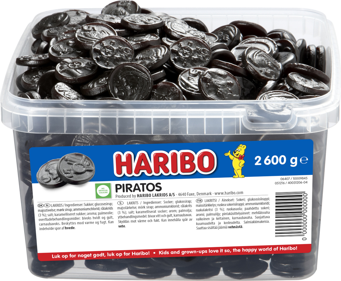 Haribo lahtised kommid Piratos, 2,6kg