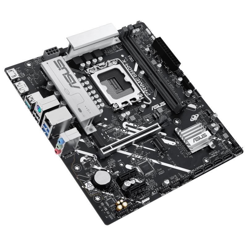 Asus emaplaat intel B860 Express LGA1851 micro-ATX memory Ddr5 memory Slots 2 2xpci-express 4.0 1x 1xpci-express 4.0 16x 2xm.2 1xhdmi 1xdisplayport 1xaudio-in 1xaudio-out 1xmicrophone 3xusb 2.0 2xusb 3.0 1xusb 3.2 1xps/2 1xrj45 primeb860m-k