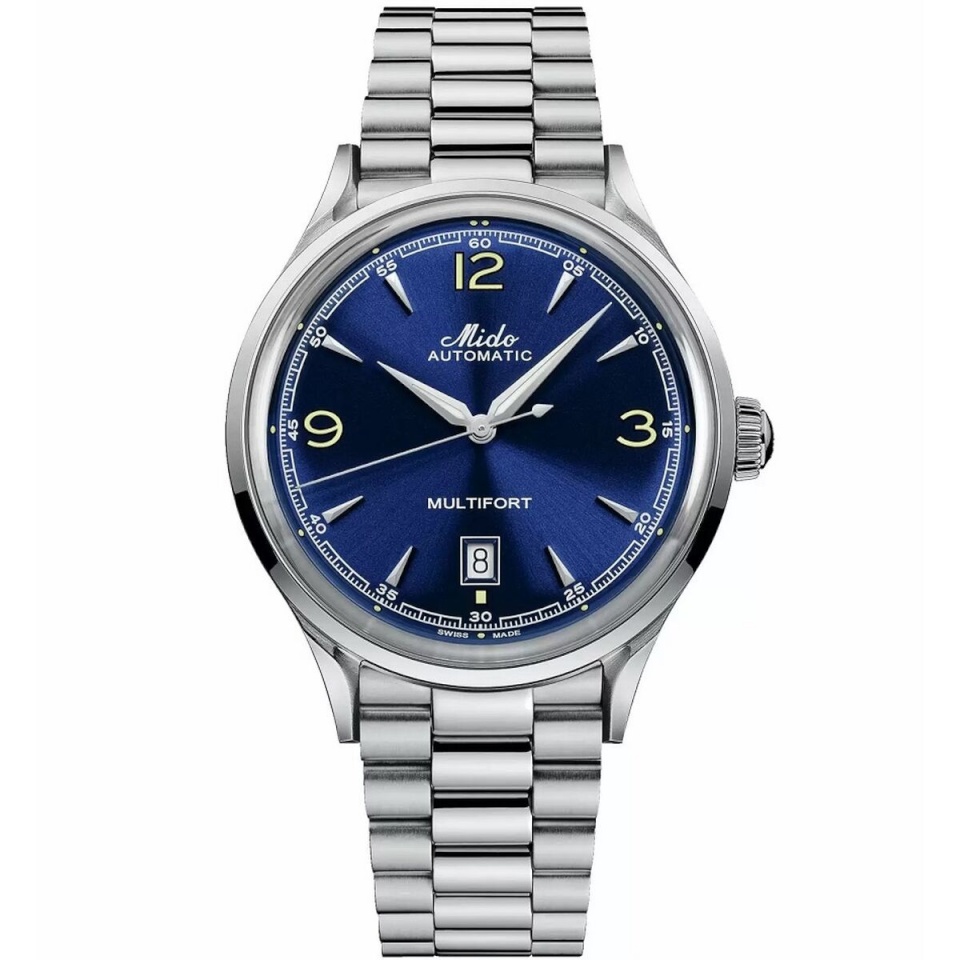 Mido naiste kell MOD. MULTIFORT POWERWIND Hõbedane