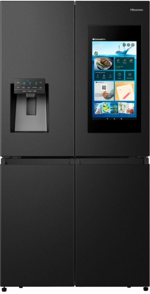 Hisense külmik RQ760N4IFE Cross 4 Door Fridge with Freezer, 477L, 91cm, must