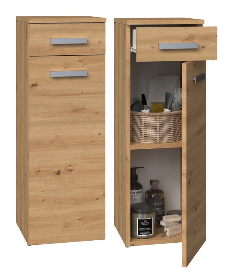 Top E Shop vannitoakapp NEL V DS ARTISAN bathroom storage cabinet Oak