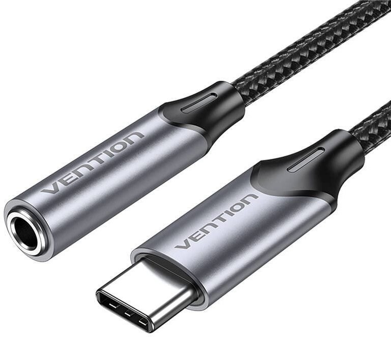 Vention adapter audio USB-C do gniazda słuchawkowego 3,5 mm z adapterem DAC ze stopu aluminium 1m