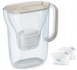 Brita veefilterkann Style Essential water 2.4l + 2 cartridges, sand