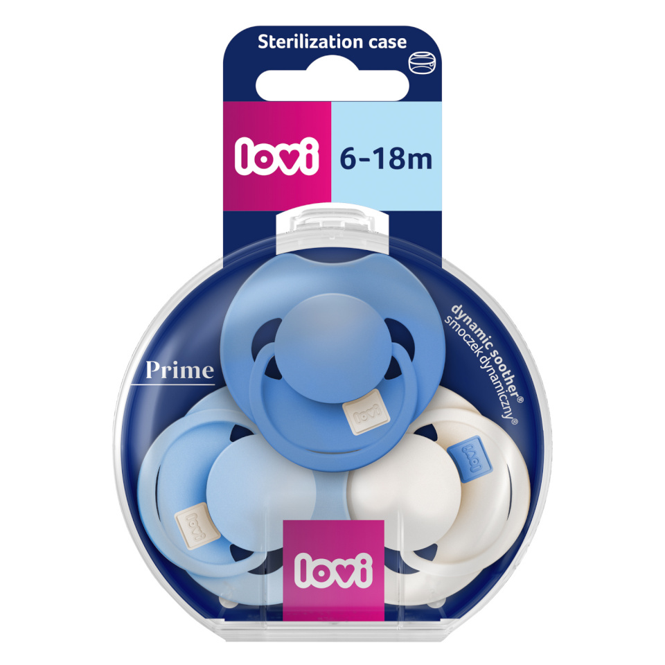 Lovi Prime silikoonist dünaamiline lutt, Ultramarine Blue, 6–18 kuud, 3 tk, 34/449