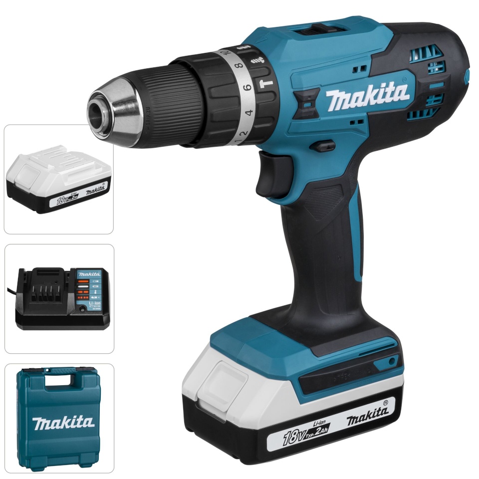 Makita akutrell HP488DWAE Cordless Combi Drill