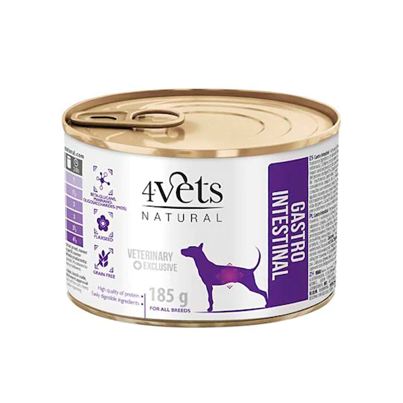 4vets koeratoit Natural Gastro Intestinal Dog, 185g