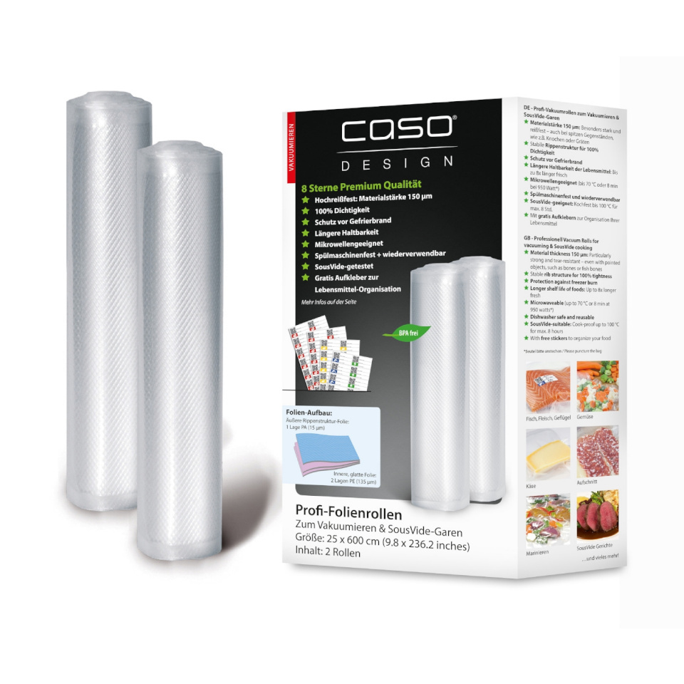 Caso | Foil Roll | 01225 | 2 | 25x600 cm | Transparent