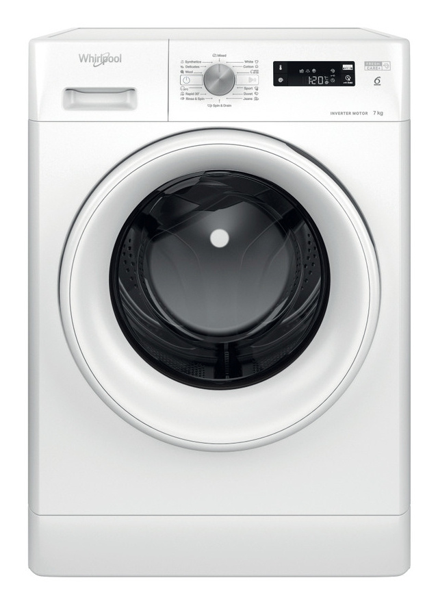 Whirlpool pesumasin FFS7469WEE Washing Machine, 7kg, 1400 p/min, valge
