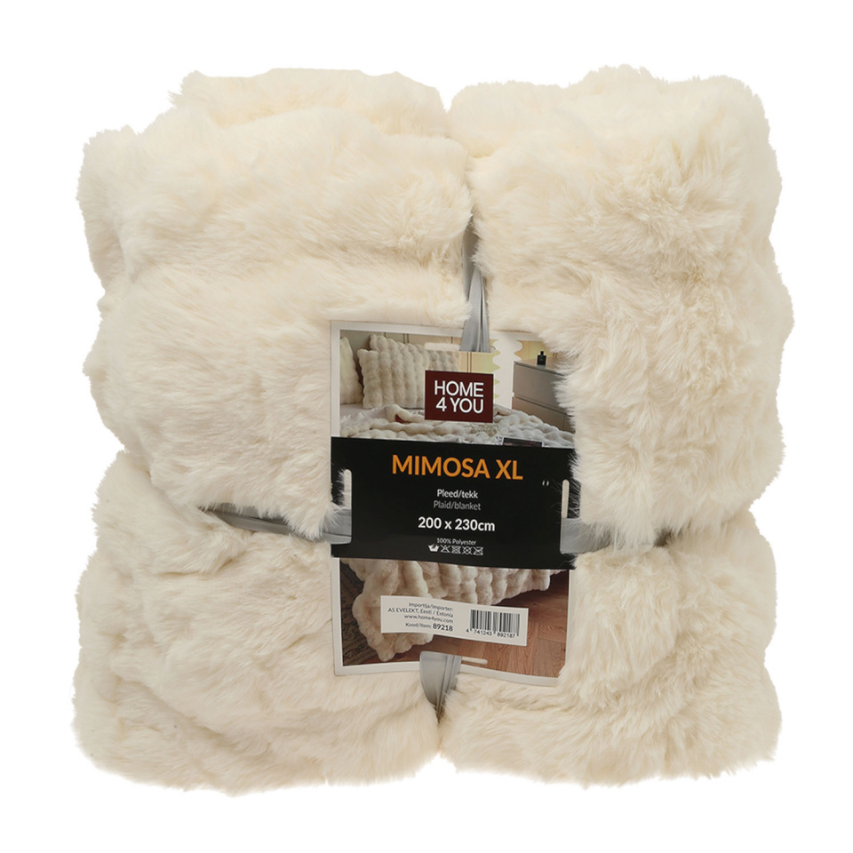 H4Y pleed Mimosa XL, 200x230cm, valge