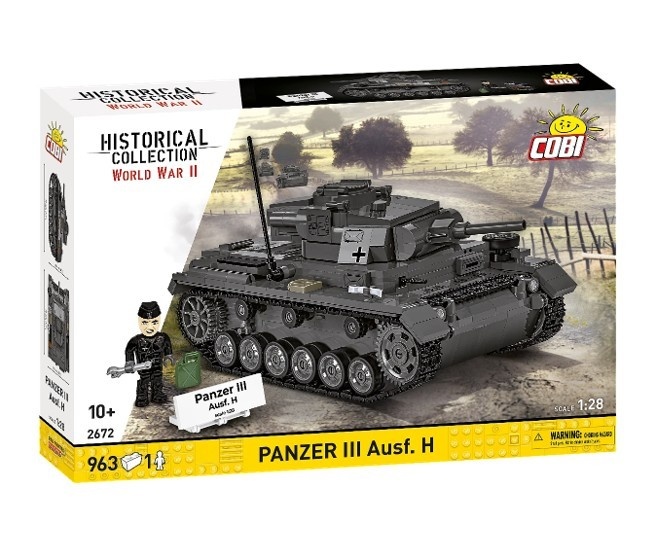 Cobi klotsid Blocks Panzer III Ausf.H 963 pcs.