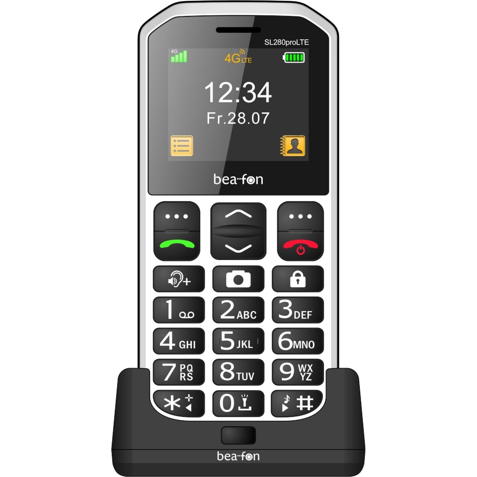 Beafon telefon Bea-Fon SL280pro LTE must-valge