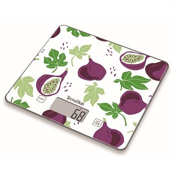 Terraillon köögikaal Fruit Fig, valge/lilla/roheline