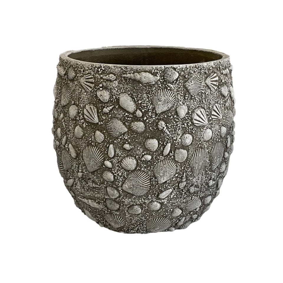 H4Y lillepott SUNNY SHELL D35.5xH33cm, beež