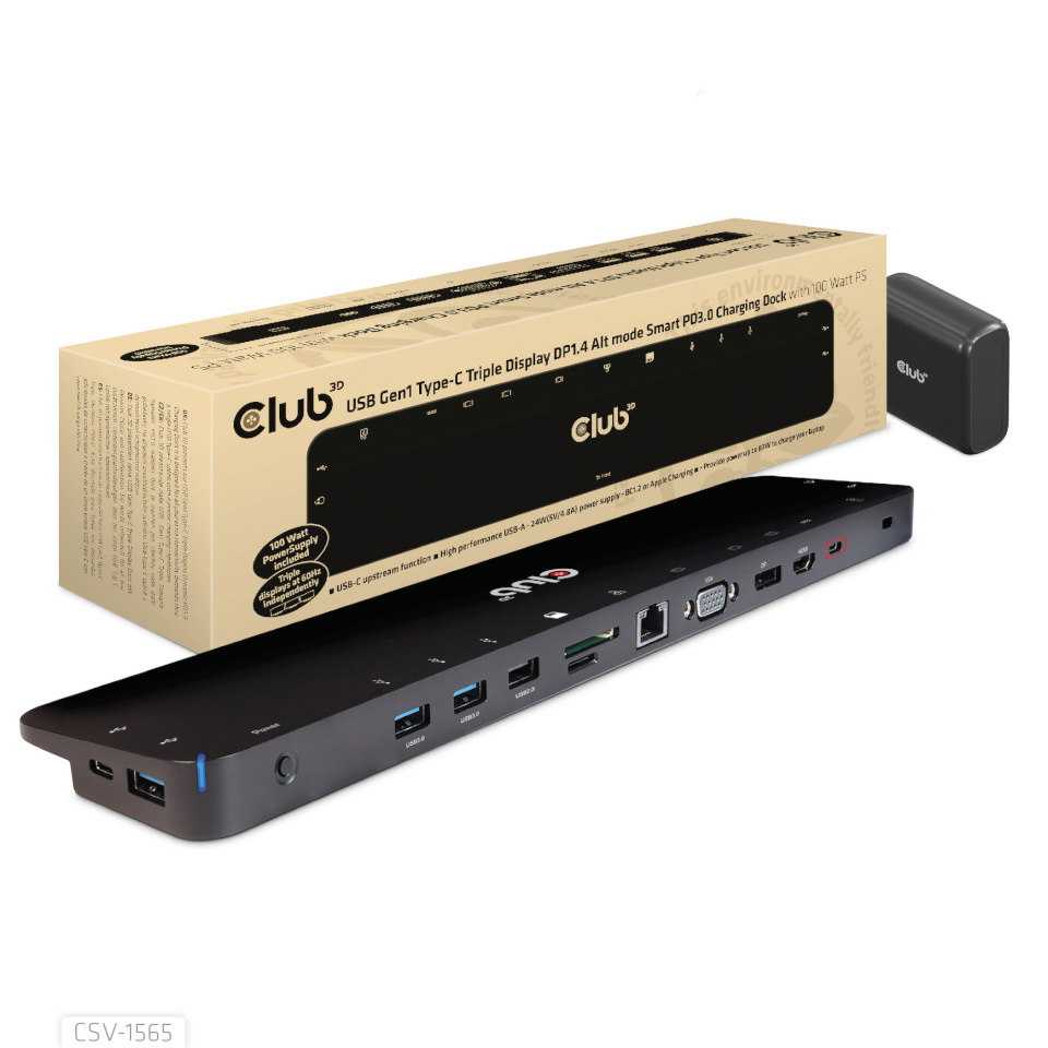 Club3d Nb Acc Docking Station, USB-c 100w