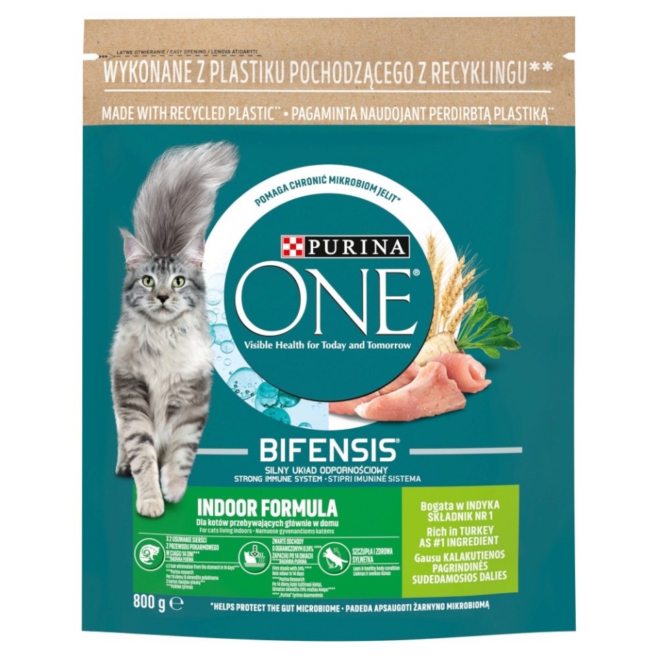 Purina Nestle kuivtoit kassile ONE Bifensis Adult Indoor, 800g