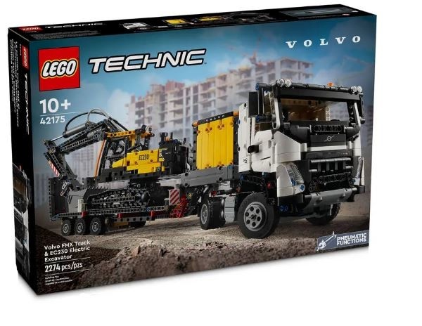 LEGO klotsid 42175 Technic Volvo FMX LKW mit EC230 Electric Raupenbagger