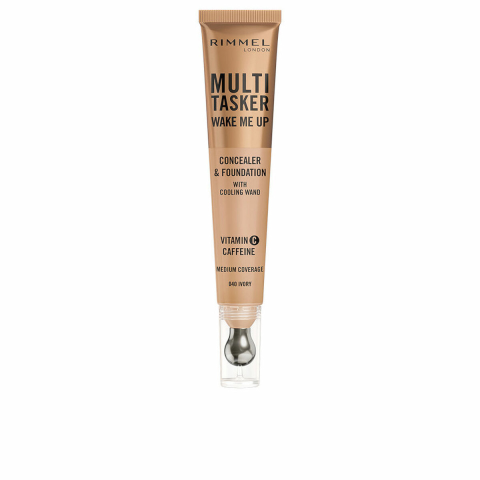 Rimmel London peitekreem Multi Tasker Wake Me Up Concealer & Foundation 20ml, 040 Ivory, naistele
